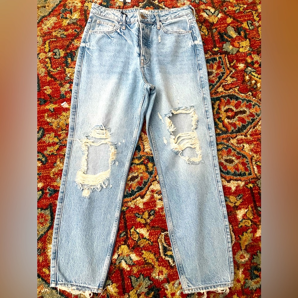 River Island high rise mom jeans